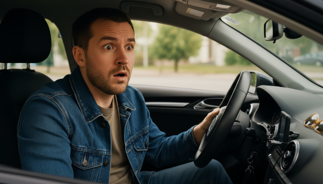 Водій на дорозі отримує штраф