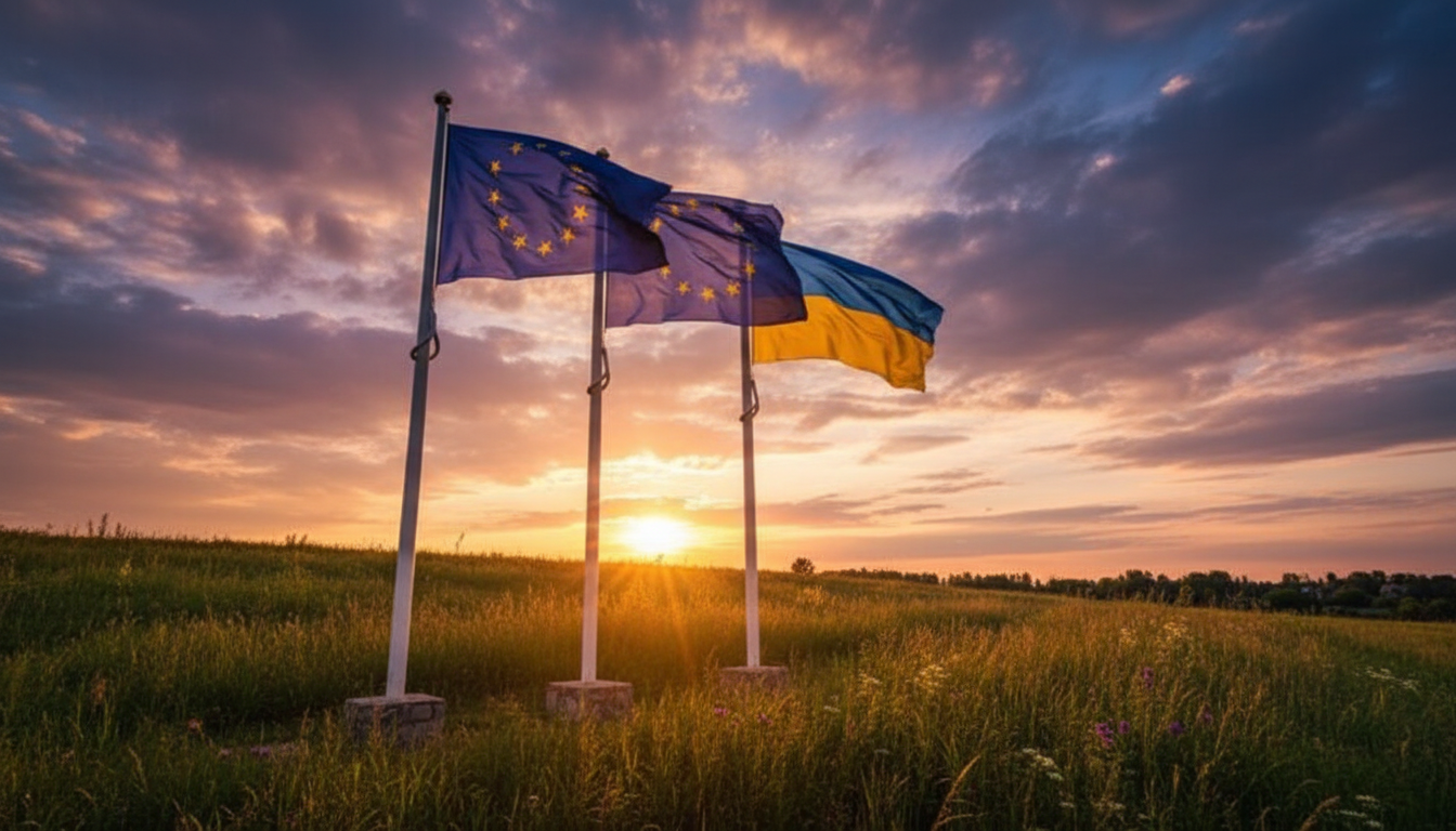 Украина на карте Европы