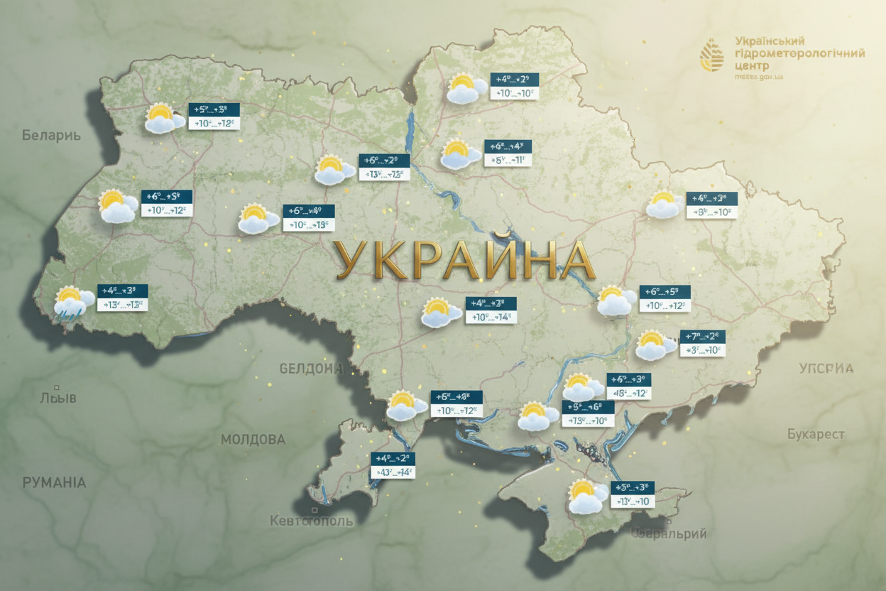 Туман та дощі через атмосферний фронт