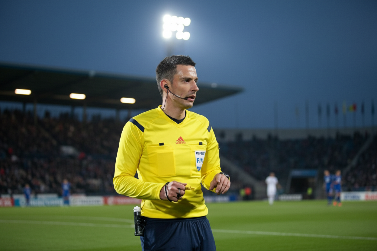 Арбітри на грі Франція - Україна