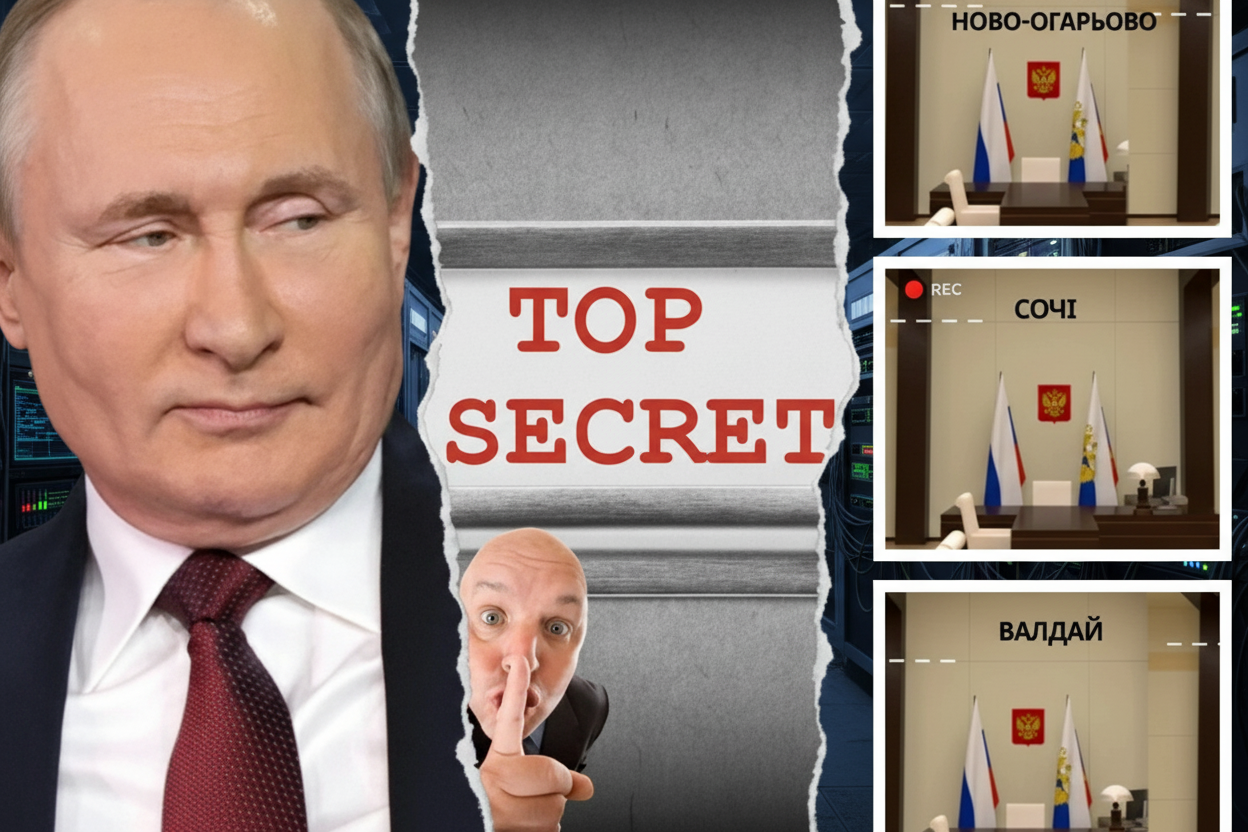 Путін сховався в секретних кабінетах