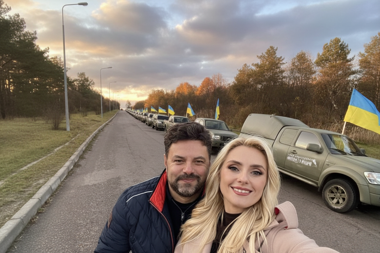 Певица передает военным автомобили