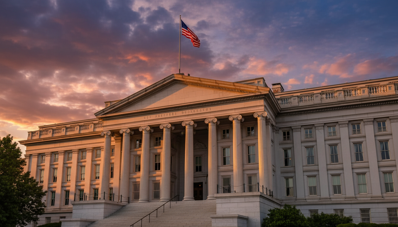 Логотип української компанії на тлі американського прапора