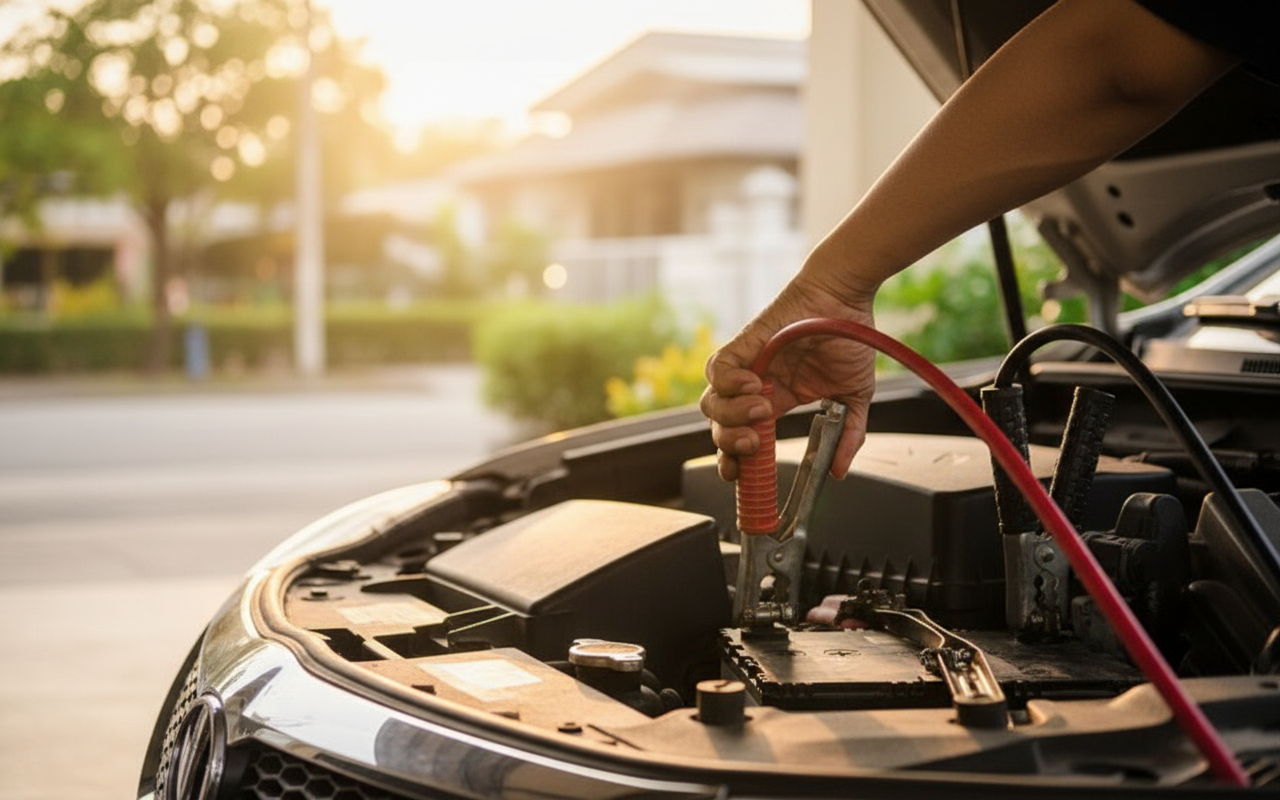 Небезпечний спосіб заряджання автомобільного акумулятора