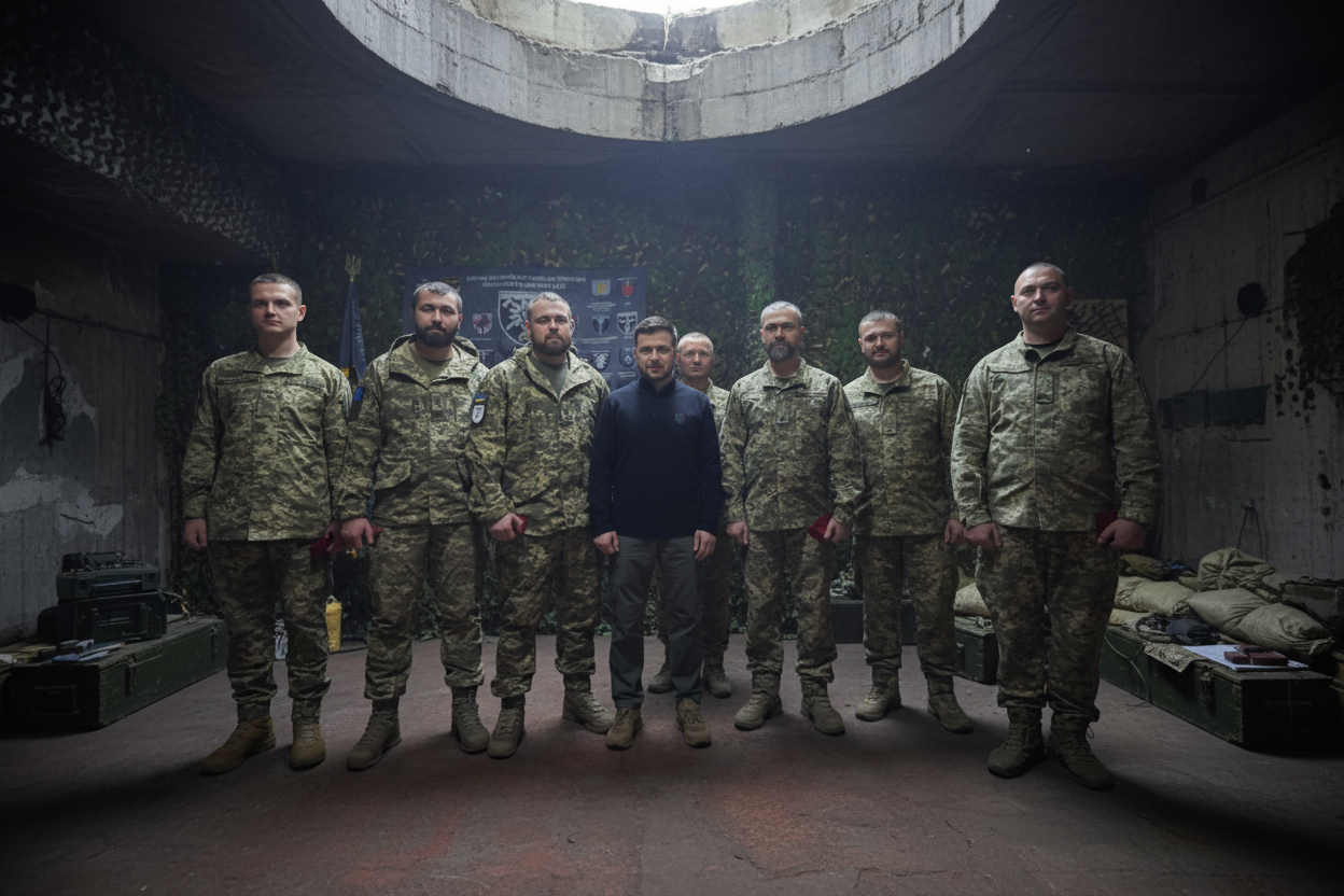 Президент вручил награды военнослужащим 128-й ОГШБр