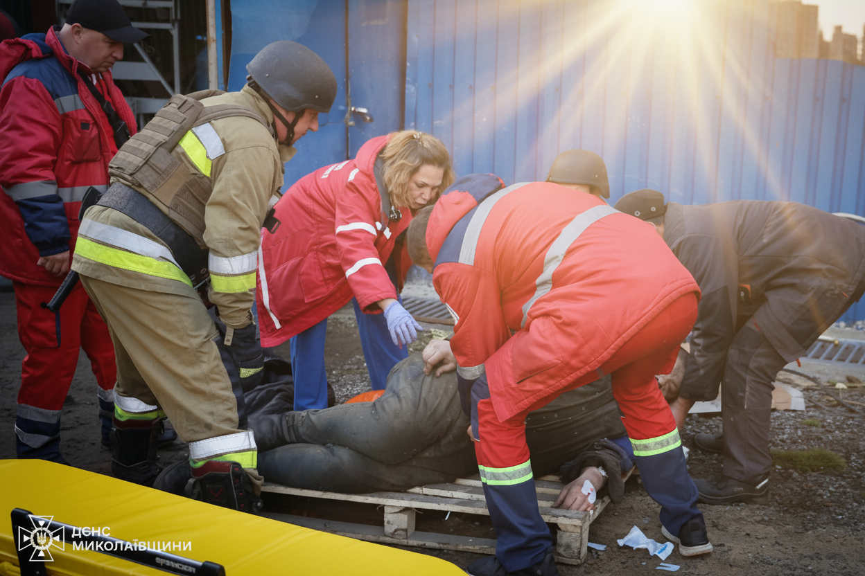 Ранені під час російської атаки в Миколаєві