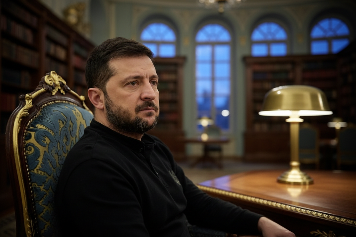 Зеленський і Міндіч розмовляють за столом