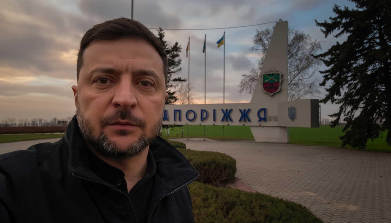 Зеленський на фронті в Запорізькій області