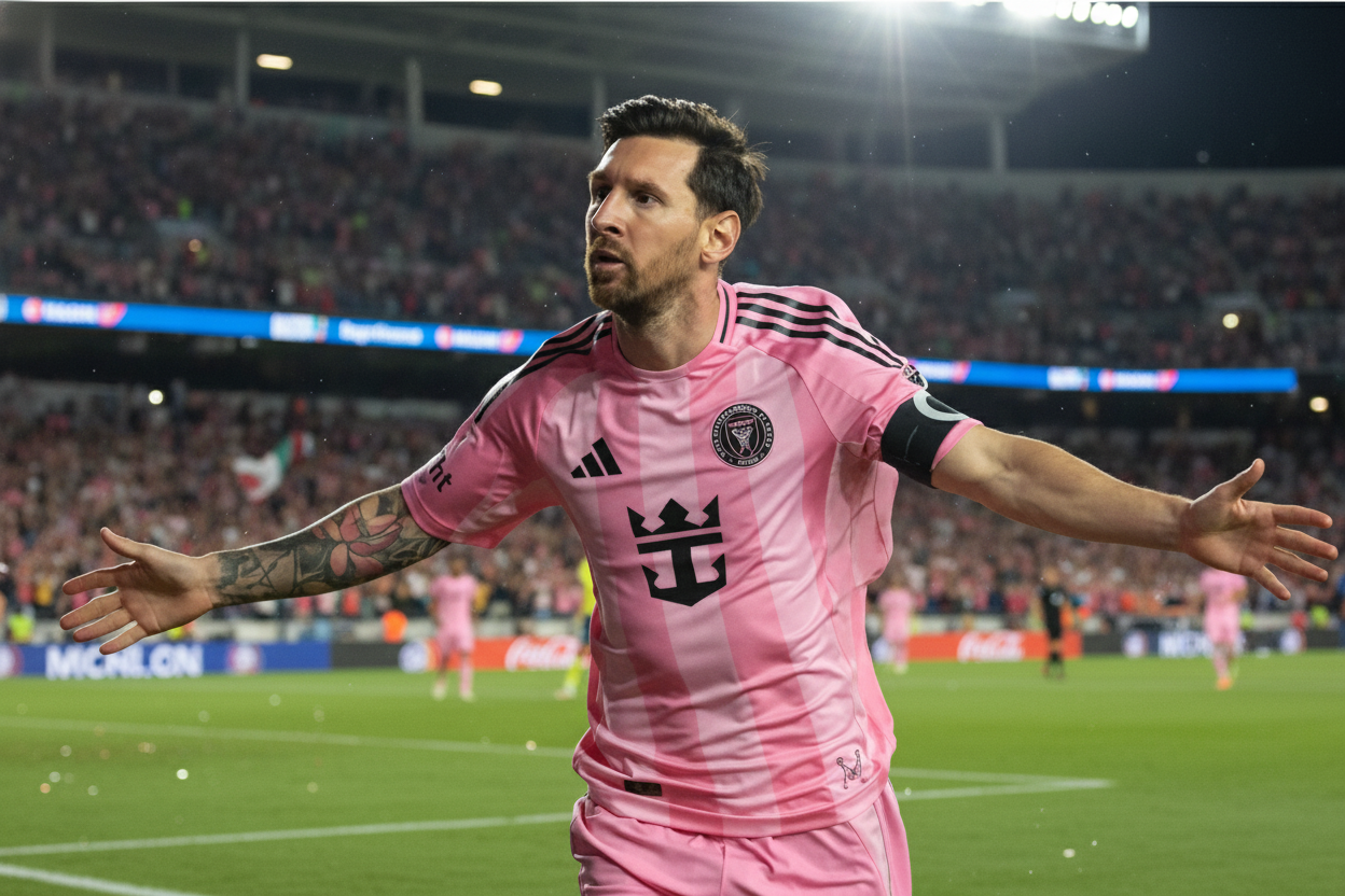 Ліонель Мессі з вболівальниками в Індії