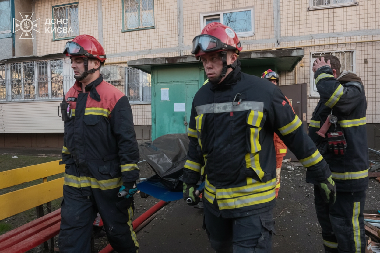 Количество жертв удара по Киеву возросло до 6: спасатели продолжают работу