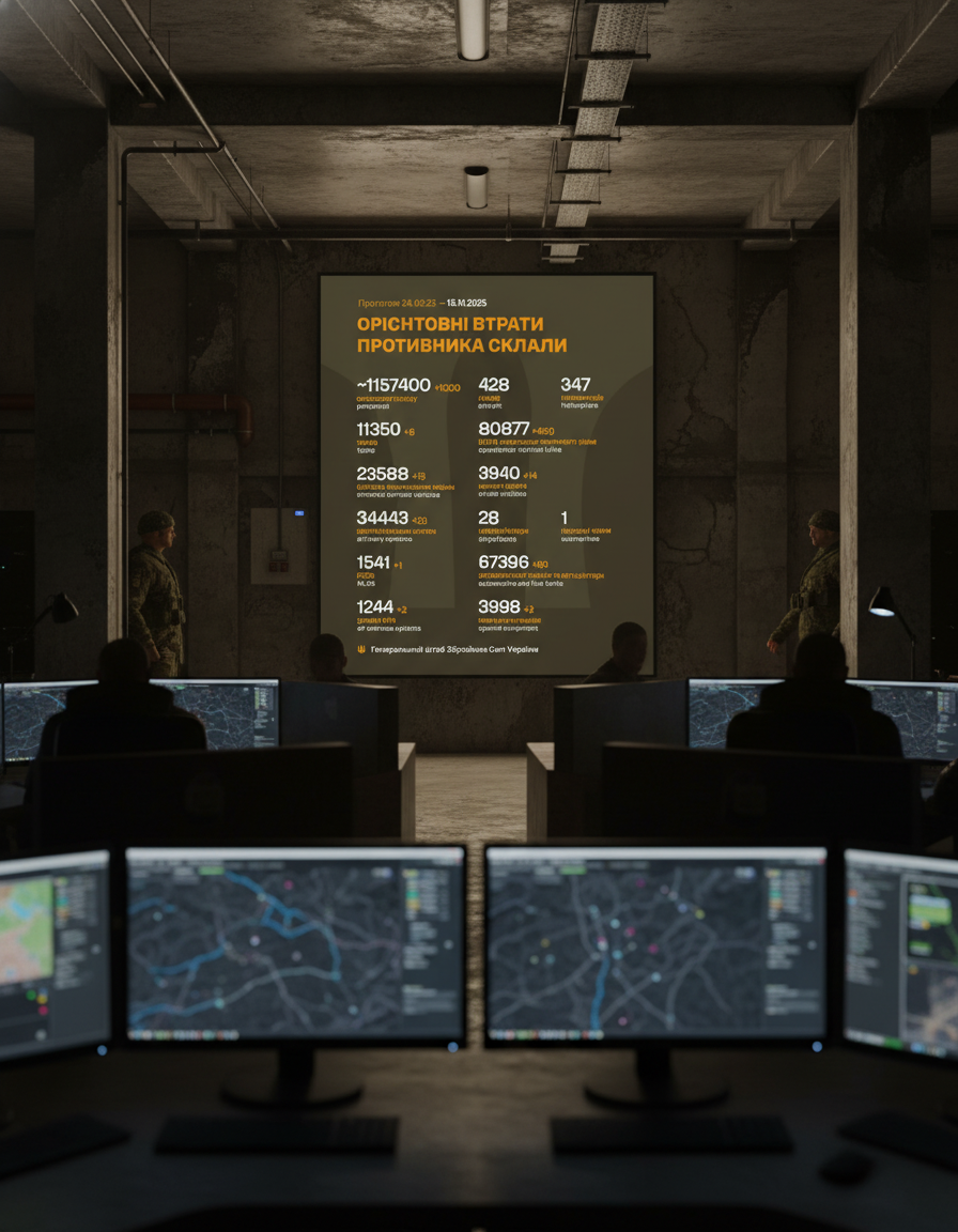 Втрати армії РФ перевищили 1,15 млн осіб