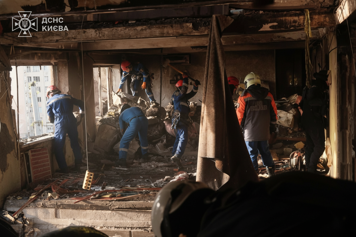 Жертви російського удару в Києві