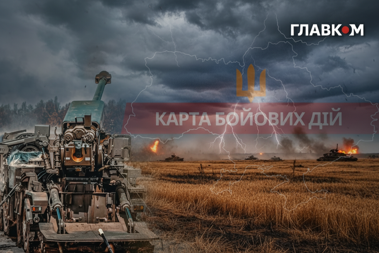 Карта боевых действий в Украине