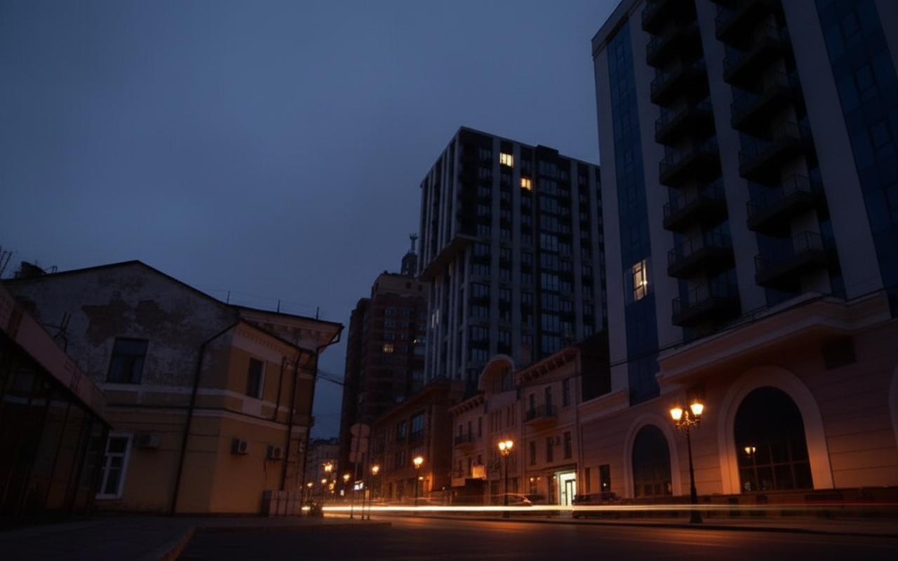 Людина в темряві в квартирі