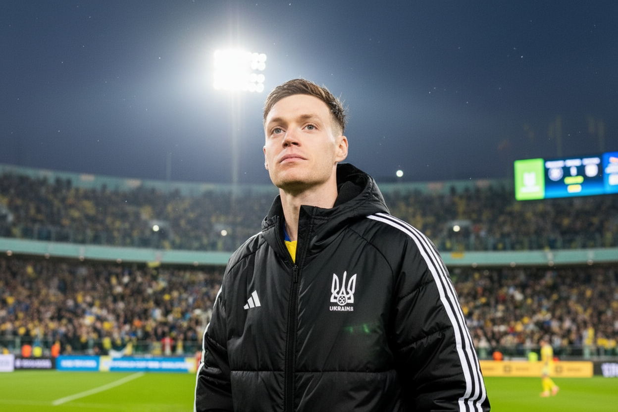 Игроки из Украины и Исландии на поле