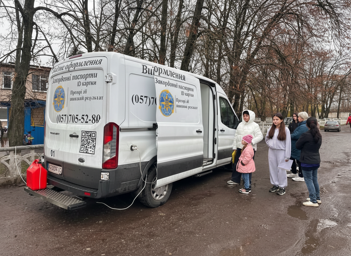 Дівчинка-інвалід з паспортом ДМС