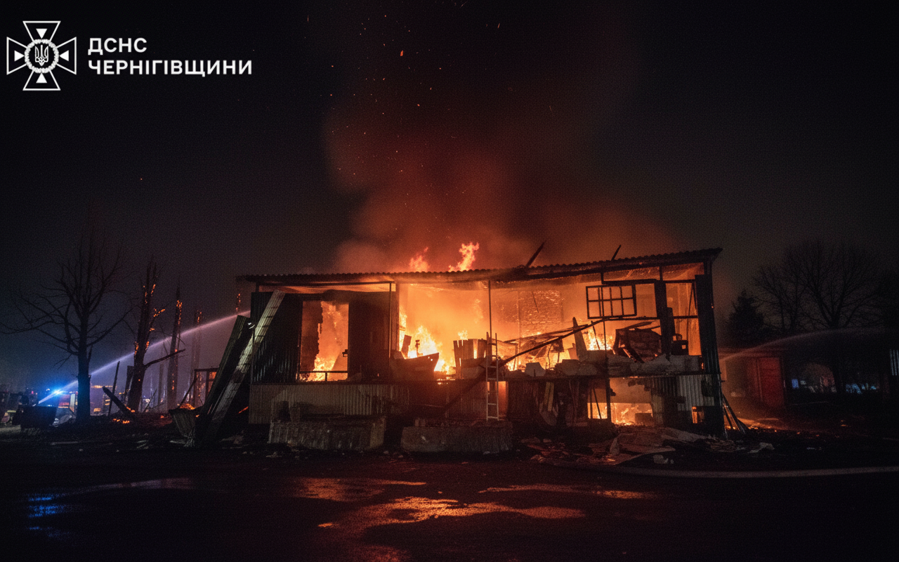 Російські дрони-камікадзе атакували Чернігівщину: пожежі