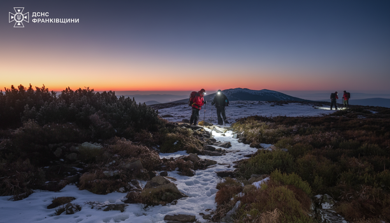 Рятувальники знаходять заблукалих туристів вночі