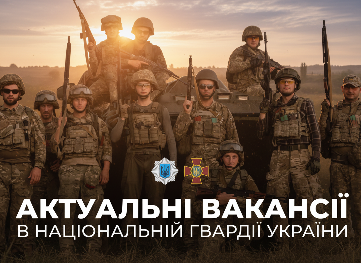 Реклама нацгвардії про набір на вакансії