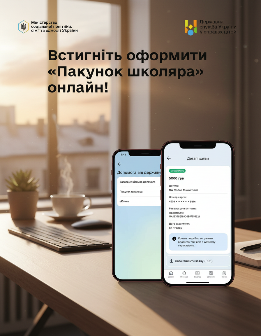 Ученик и рюкзак с документами