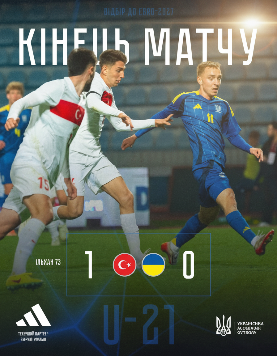 Поразка збірної України U21 проти Туреччини
