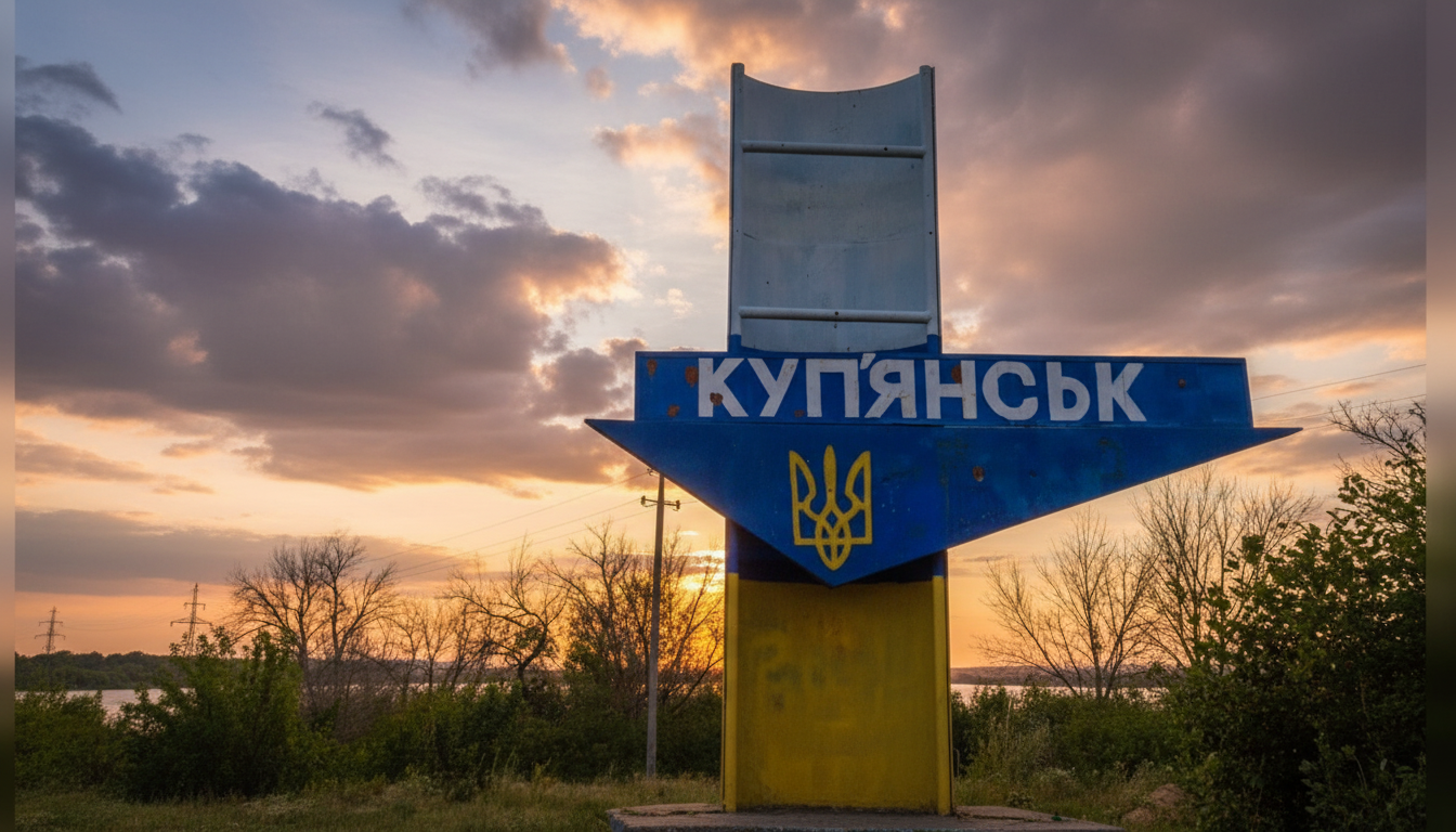 Мапа з підписами міст