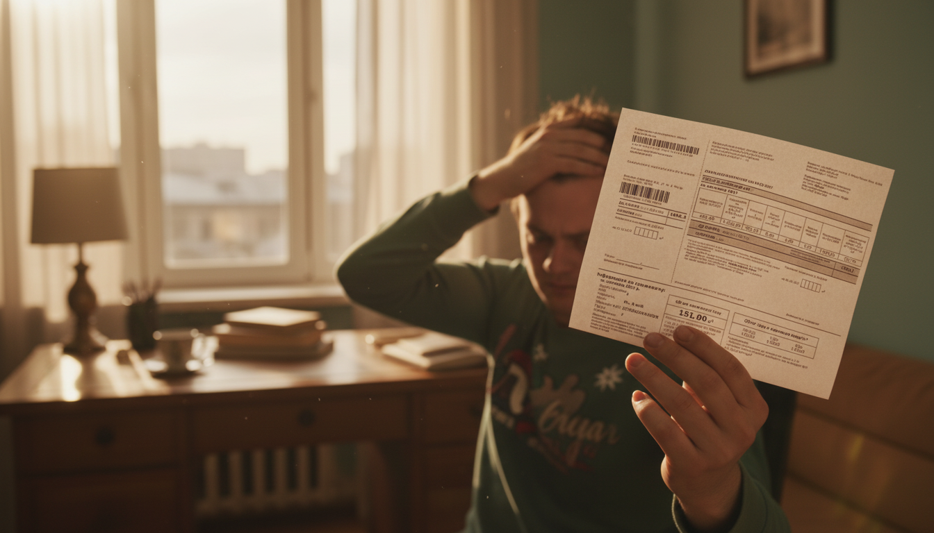 Неожиданная сумма газовой квитанции в декабре