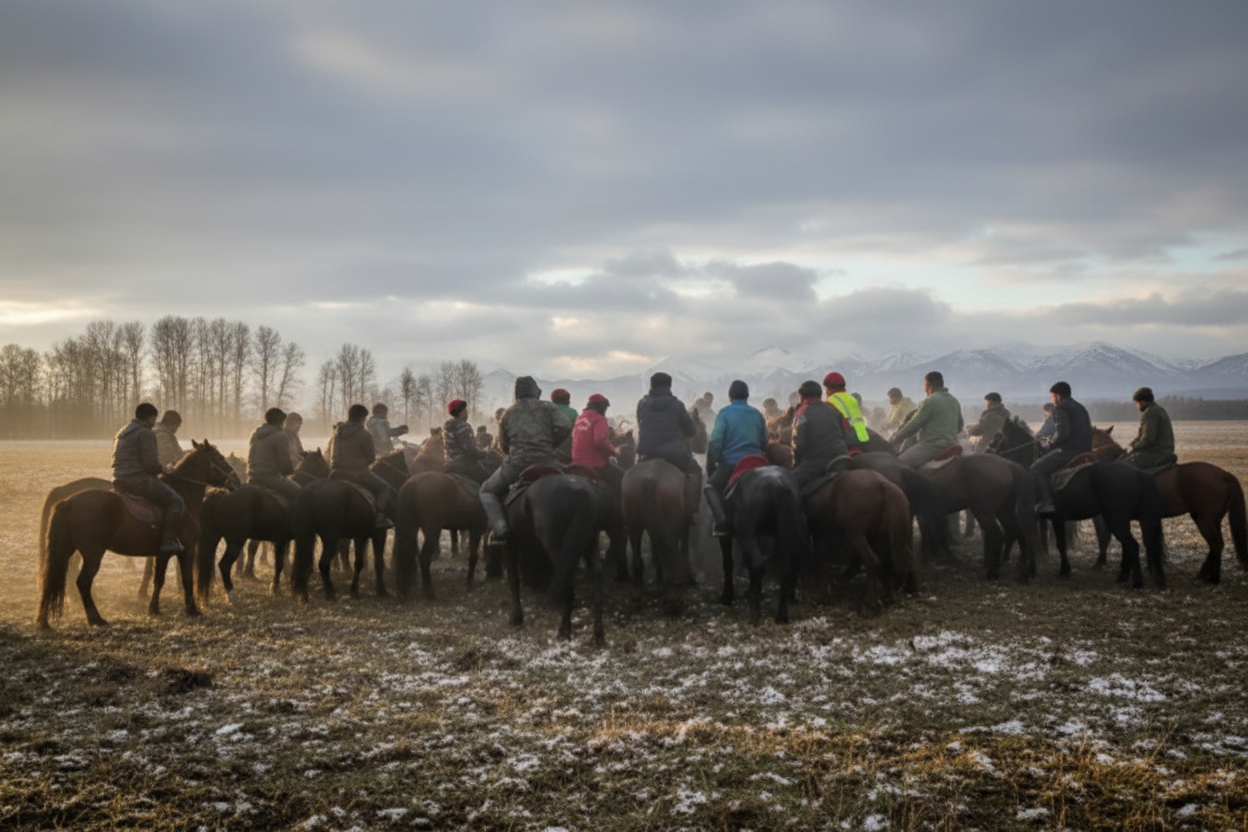 Незаконний турнір з хокею на конях