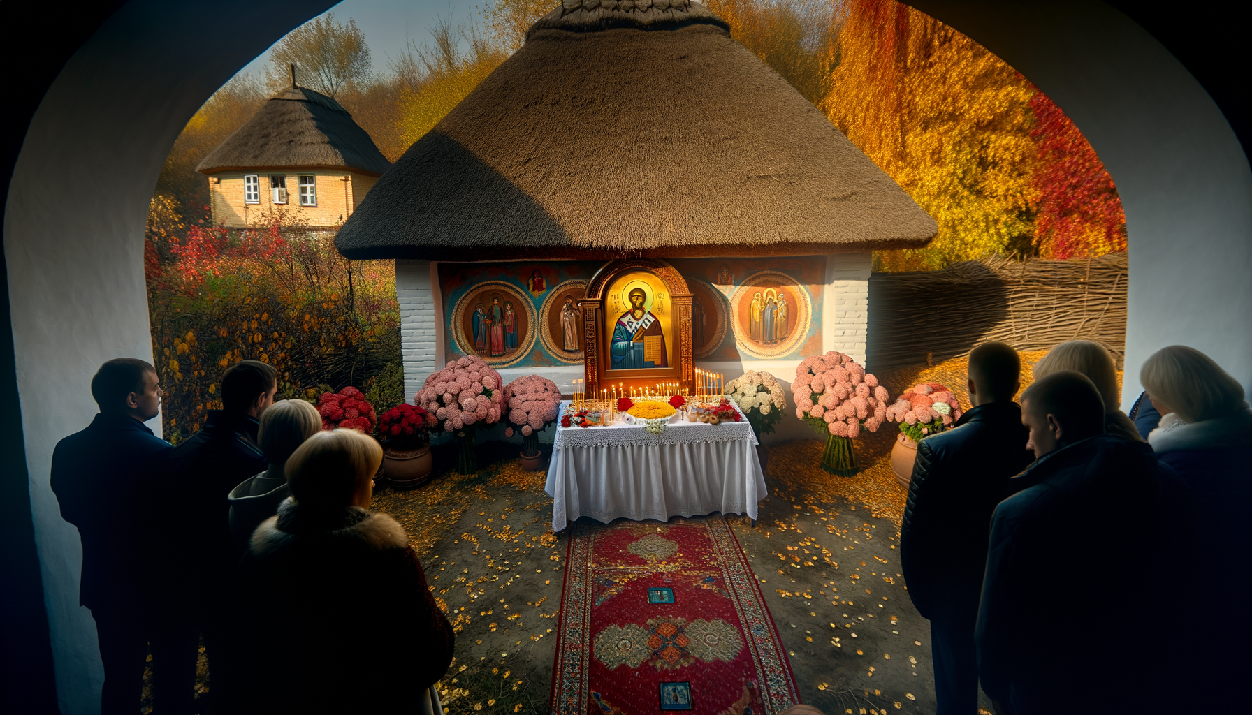 Молитва на религиозном празднике 20 октября