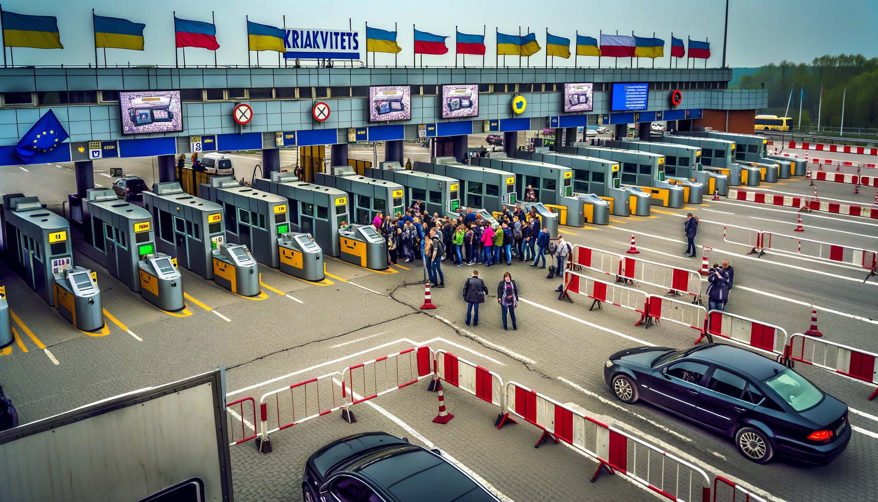 Очередь из 50 автомобилей на пункте пропуска с Польшей