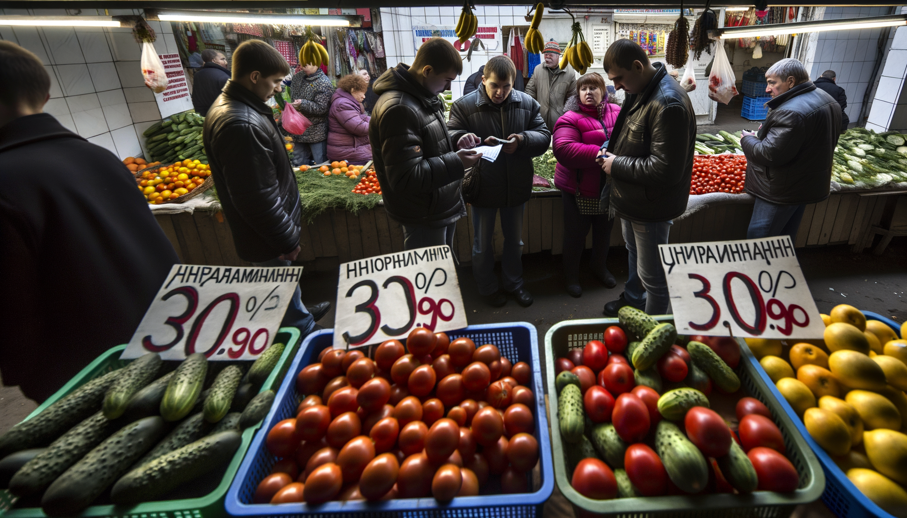 Рост цен на продукты и одежду