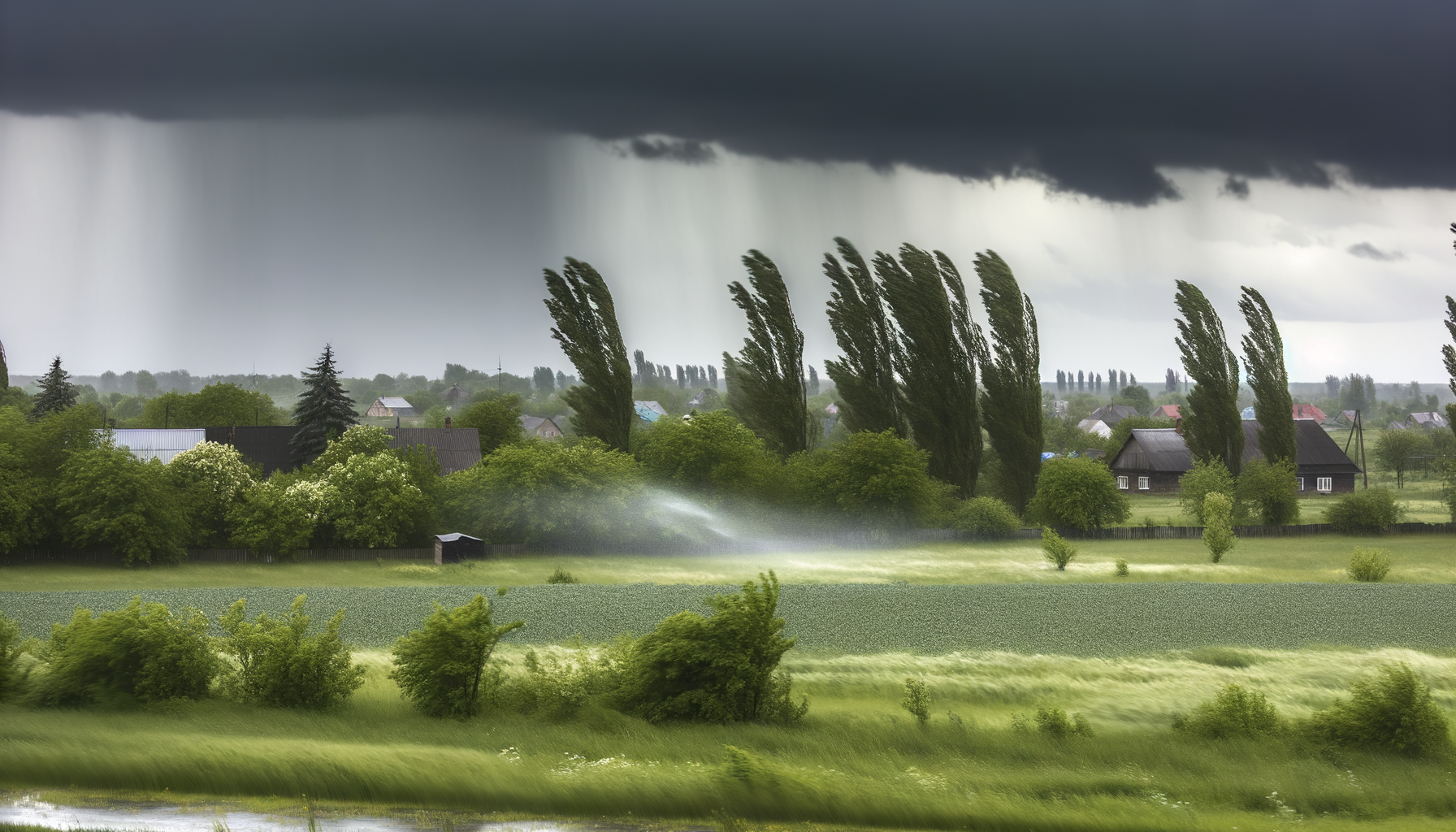 Хмарно з проясненнями та дощ