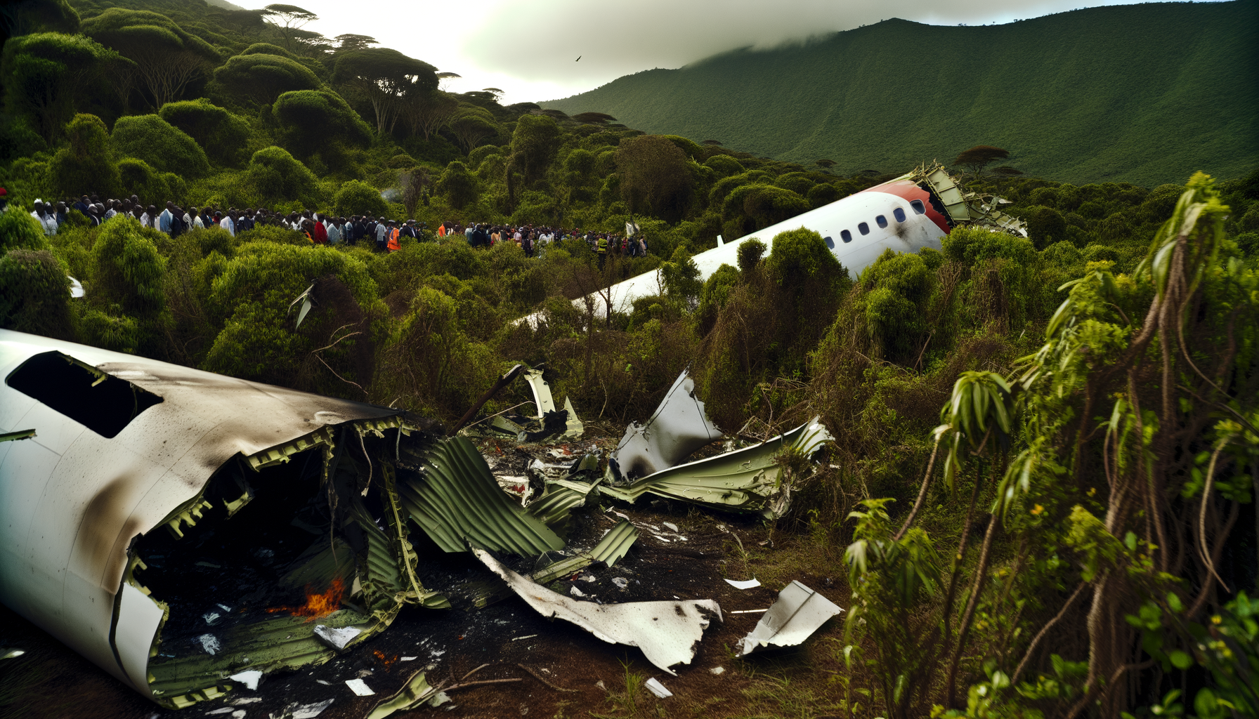 Пассажирский самолет в Кении потерпел аварию