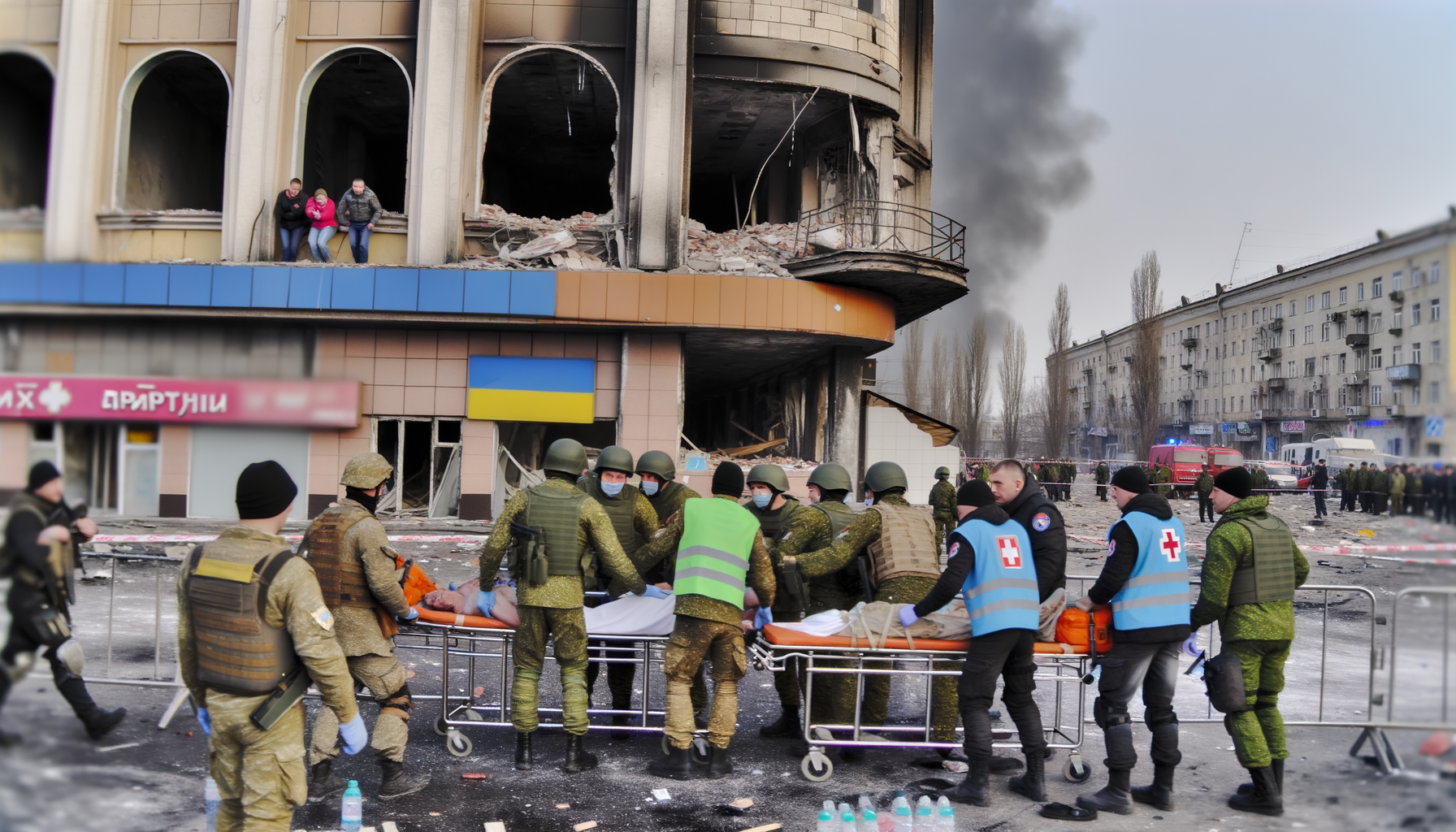 Натовп з кийками напав на військових