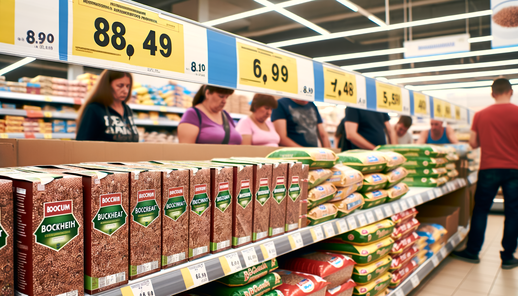 Гречка на золотой вазе