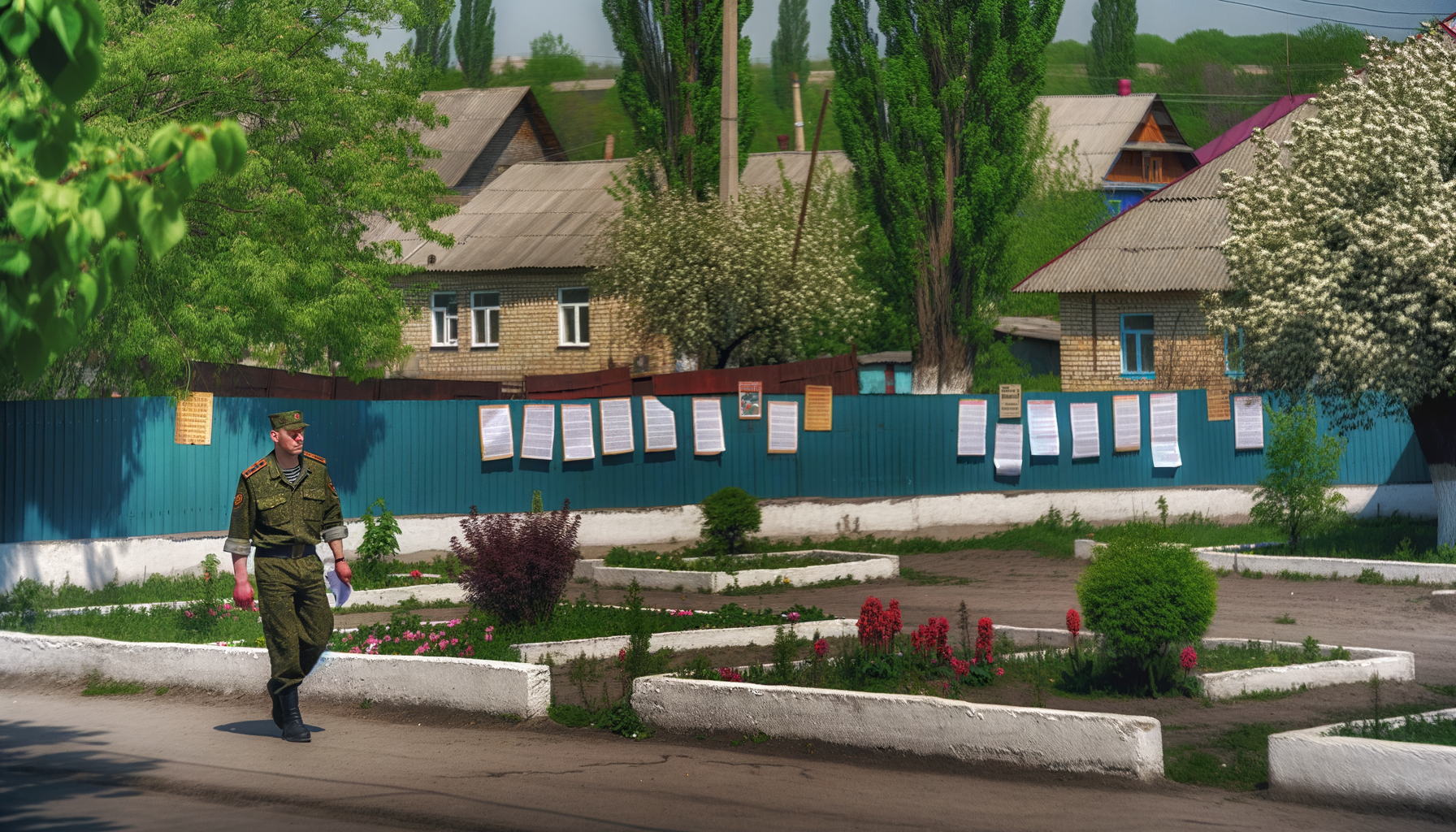 Мужчина в военной форме на Черниговщине