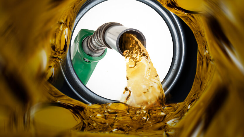 Автомобиль с заправленным дизелем