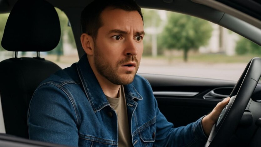 Водій на дорозі отримує штраф